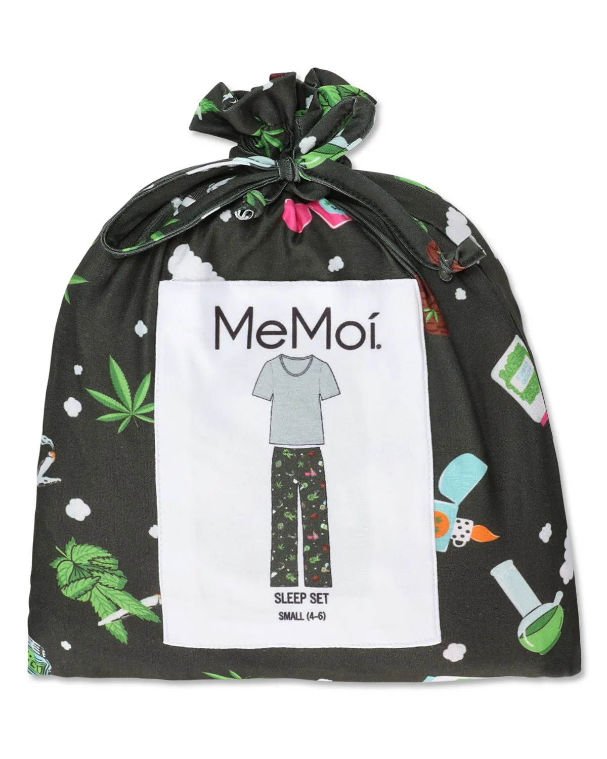Men's Weed Two Piece PJ Set in a Bag sold by MeMoi product image thumbnail 3