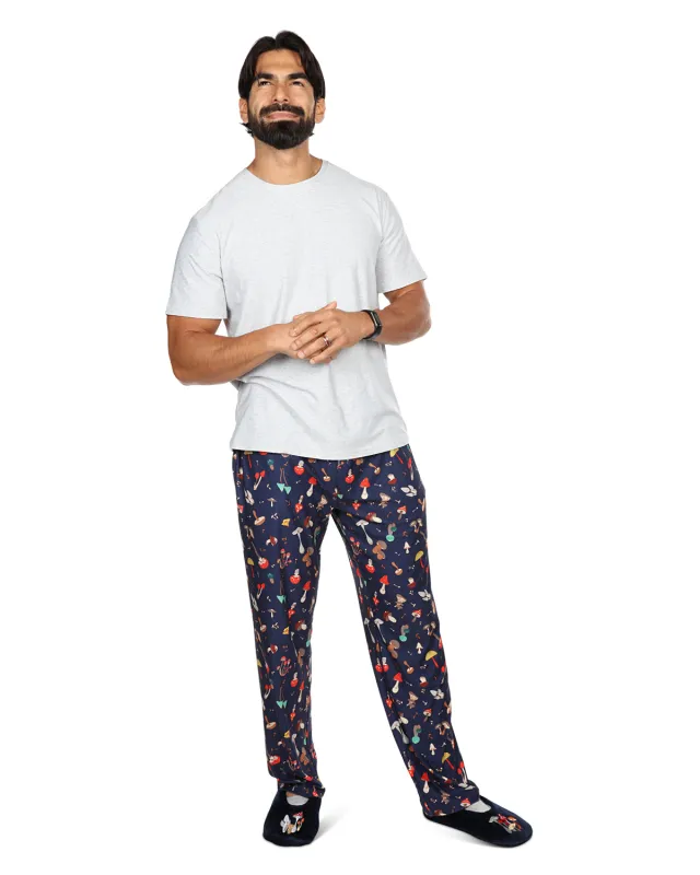 Men's Mushrooms Two Piece PJ Set in a Bag sold by MeMoi