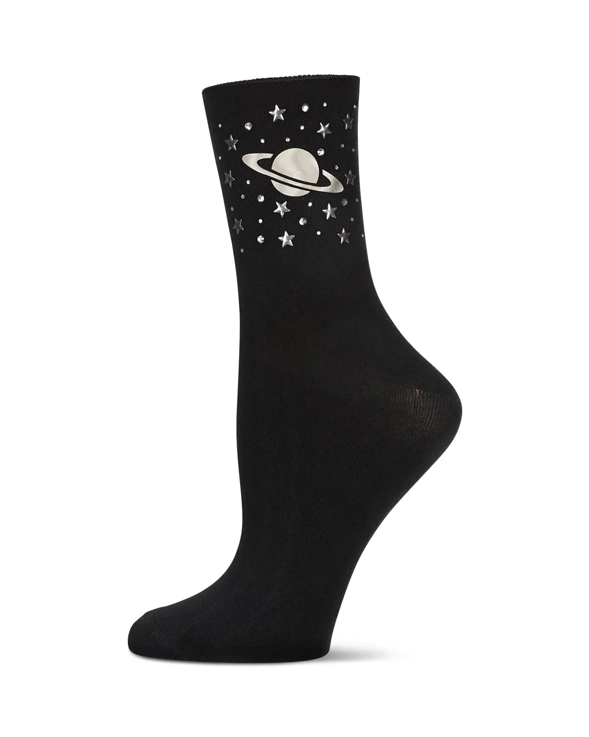 Women's Outer Space Star Stud Crew Socks sold by MeMoi
