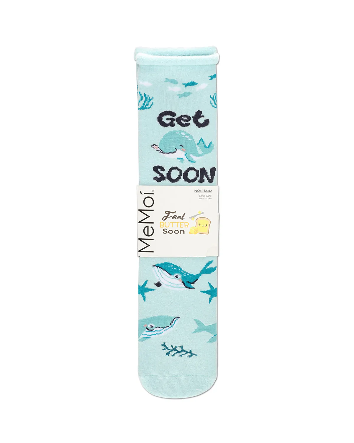 Get Whale Soon Greeting Card Crew Socks sold by MeMoi product image thumbnail 3