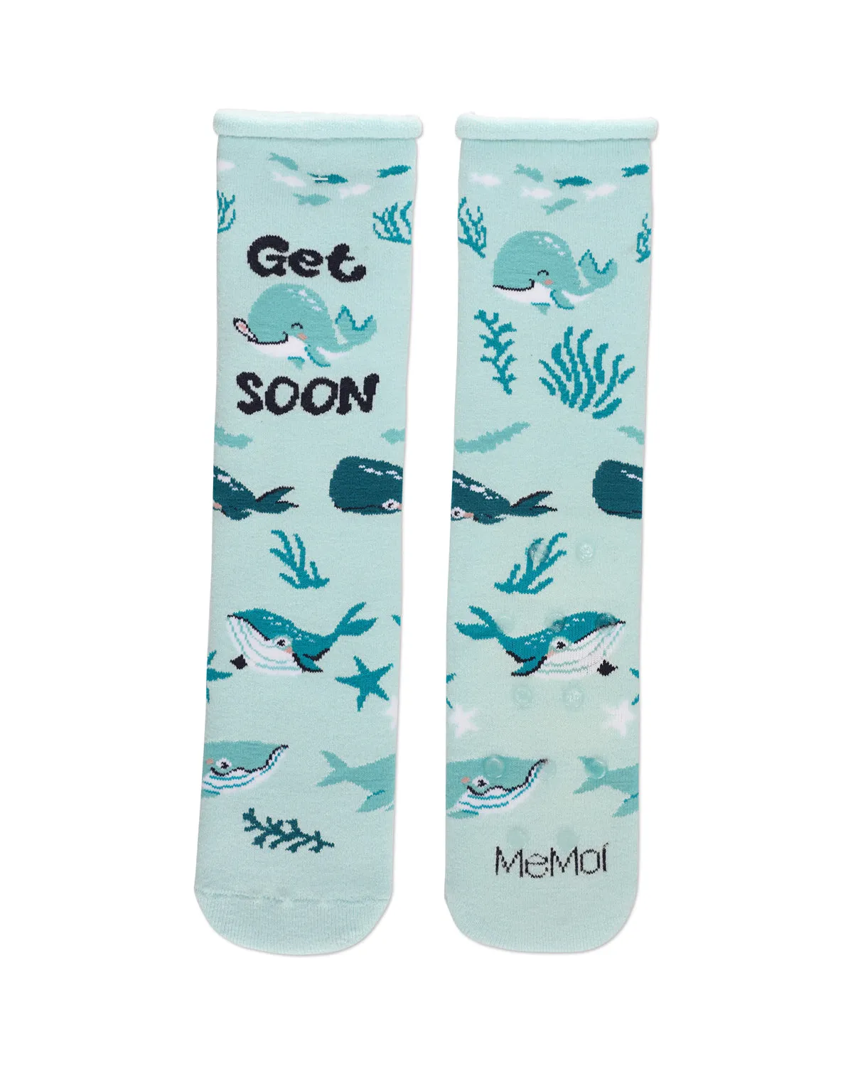 Get Whale Soon Greeting Card Crew Socks sold by MeMoi product image thumbnail 2