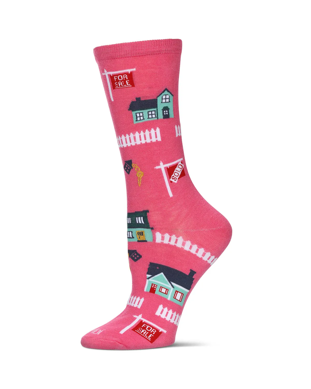 Women's Realtor Bamboo Crew Socks sold by MeMoi