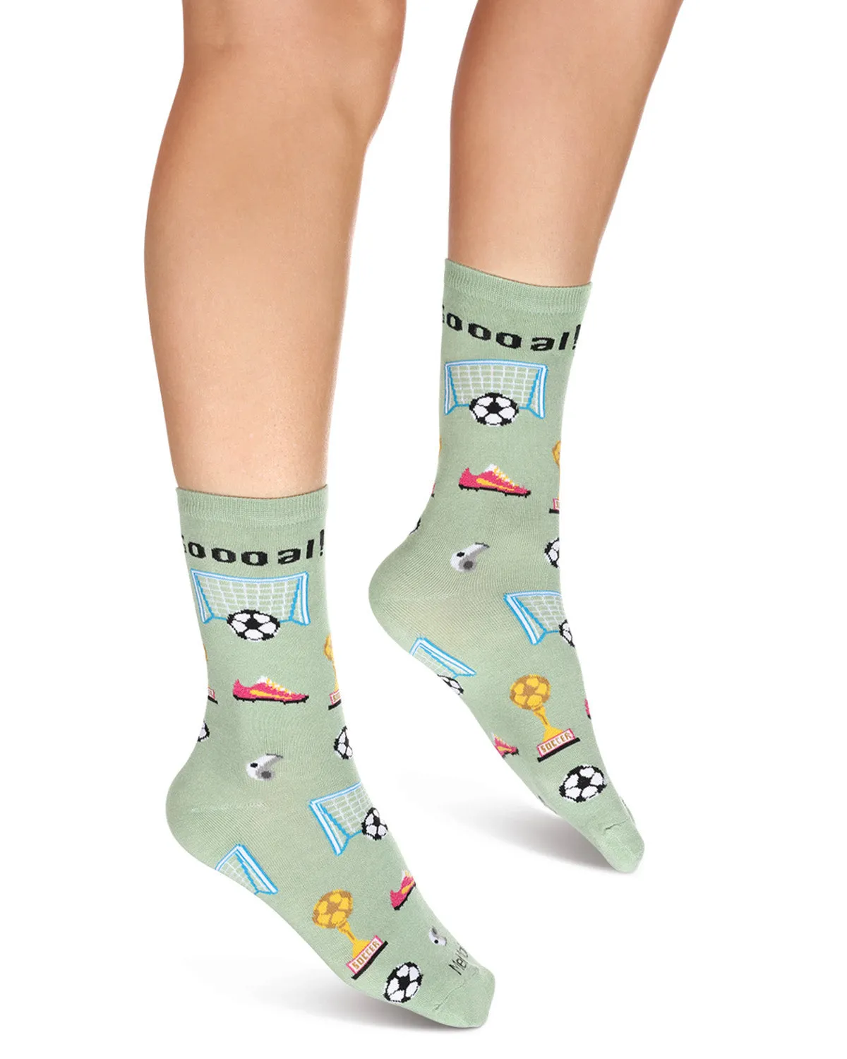 Women's Soccer Bamboo Crew Socks sold by MeMoi product image thumbnail 2