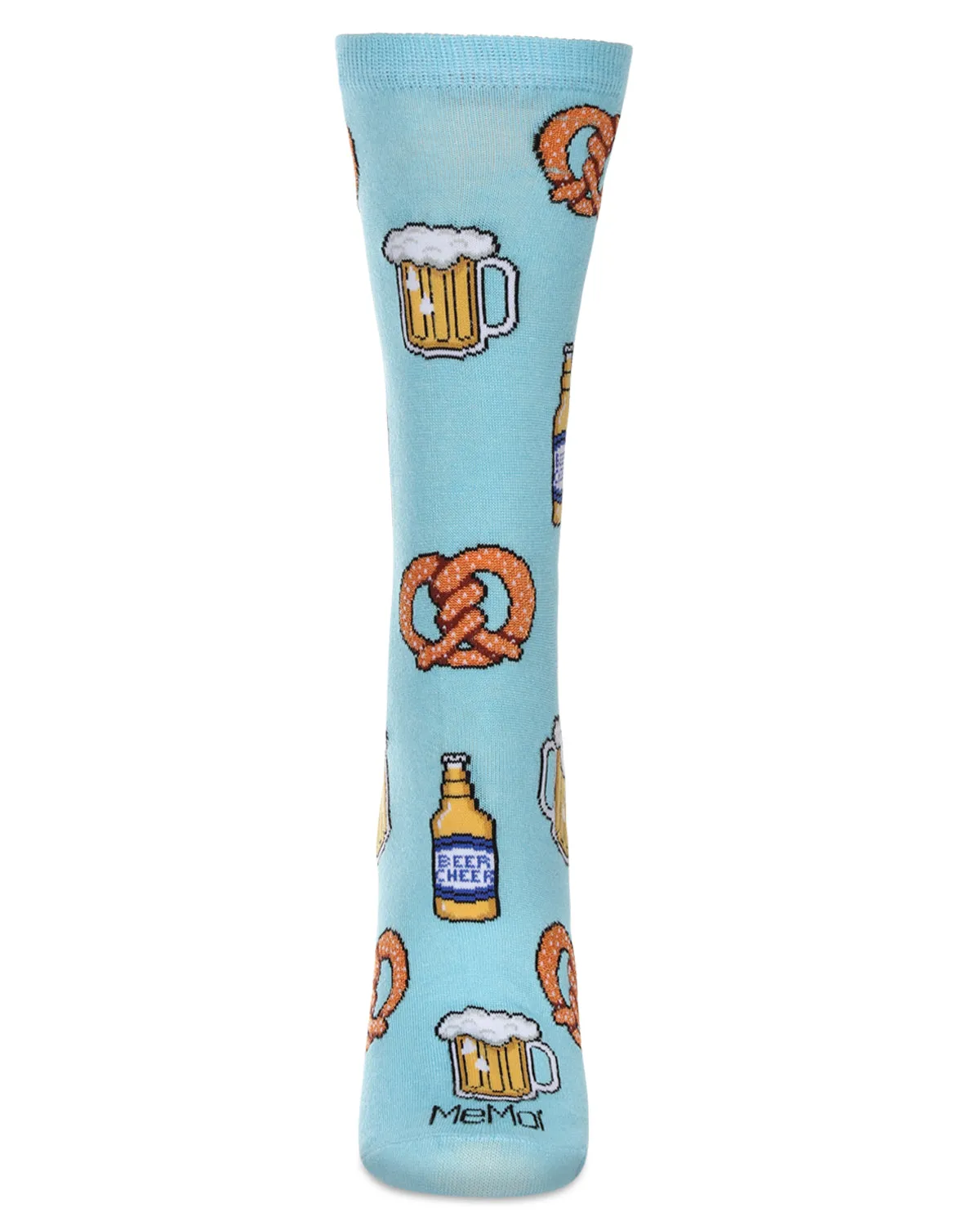 Women's Pretzels & Beer Bamboo Crew Socks sold by MeMoi product image thumbnail 3