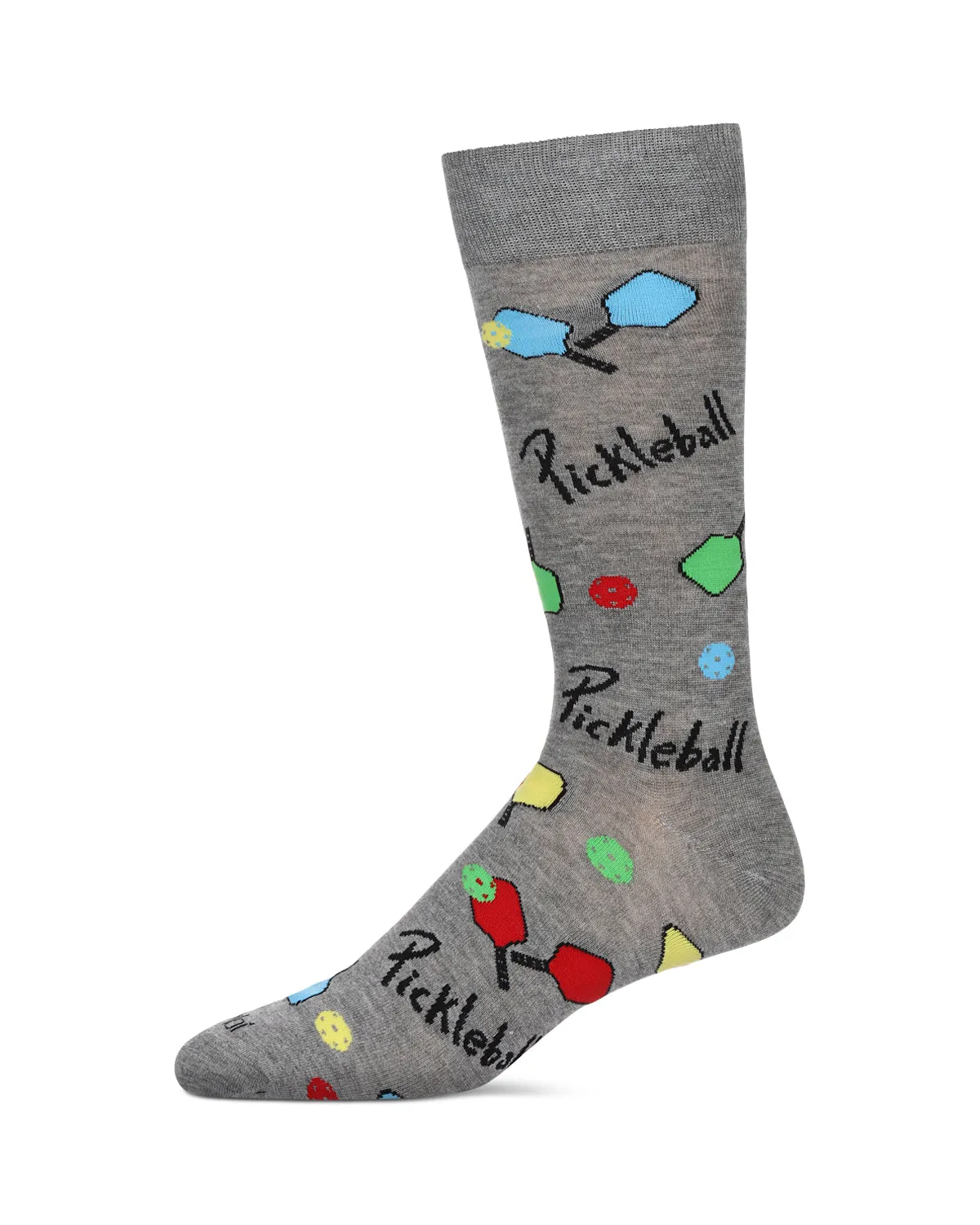 Men's Pickleball Paddle Bamboo Crew Socks sold by MeMoi