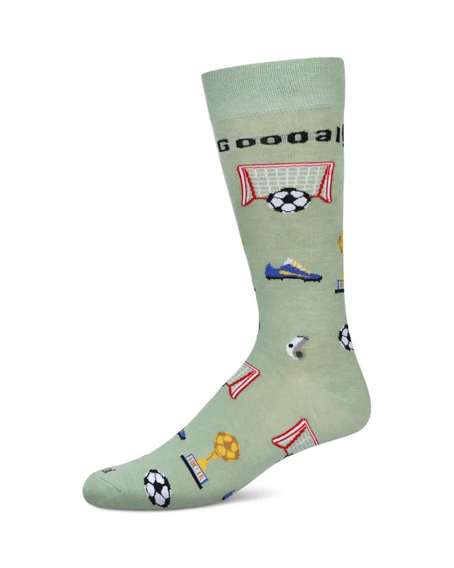 Men's Soccer Bamboo Crew Socks sold by MeMoi