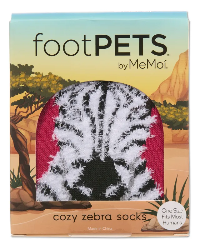 Women's Foot Pet Zebra Crew Socks sold by MeMoi