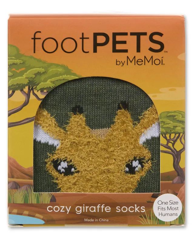 Women's Foot Pet Giraffe Crew Socks sold by MeMoi
