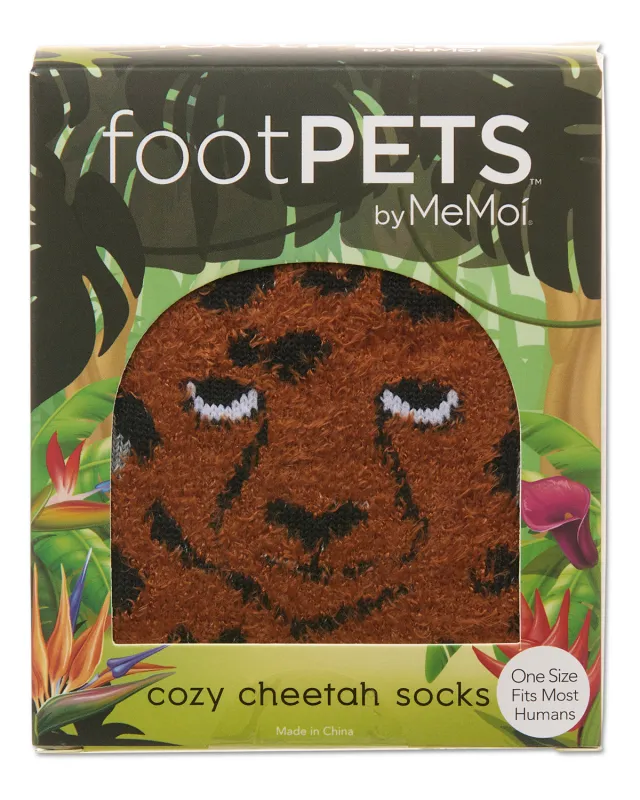 Women's Foot Pet Cheetah Crew Socks sold by MeMoi