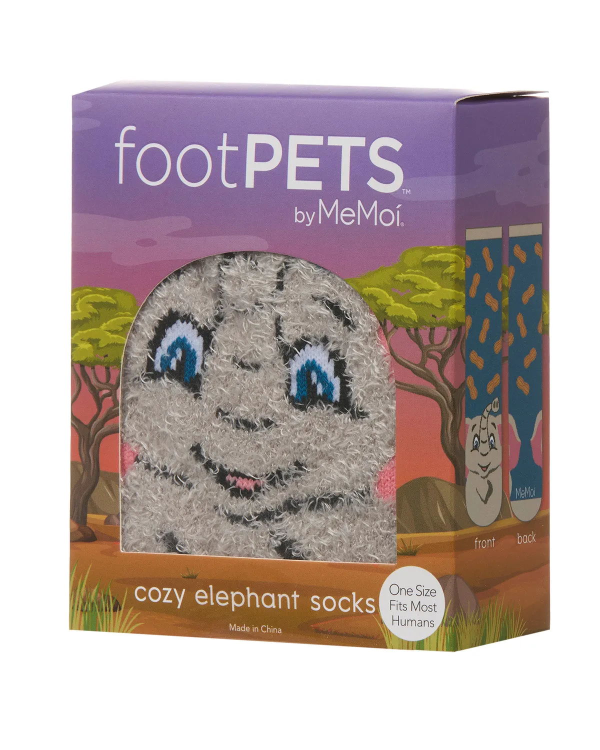 Women's Foot Pet Elephant Crew Socks sold by MeMoi product image thumbnail 5