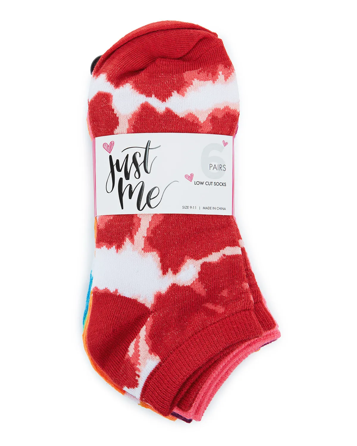 Women's 6 Pair Pack Tie Dye Low Cut Socks sold by MeMoi product image thumbnail 2