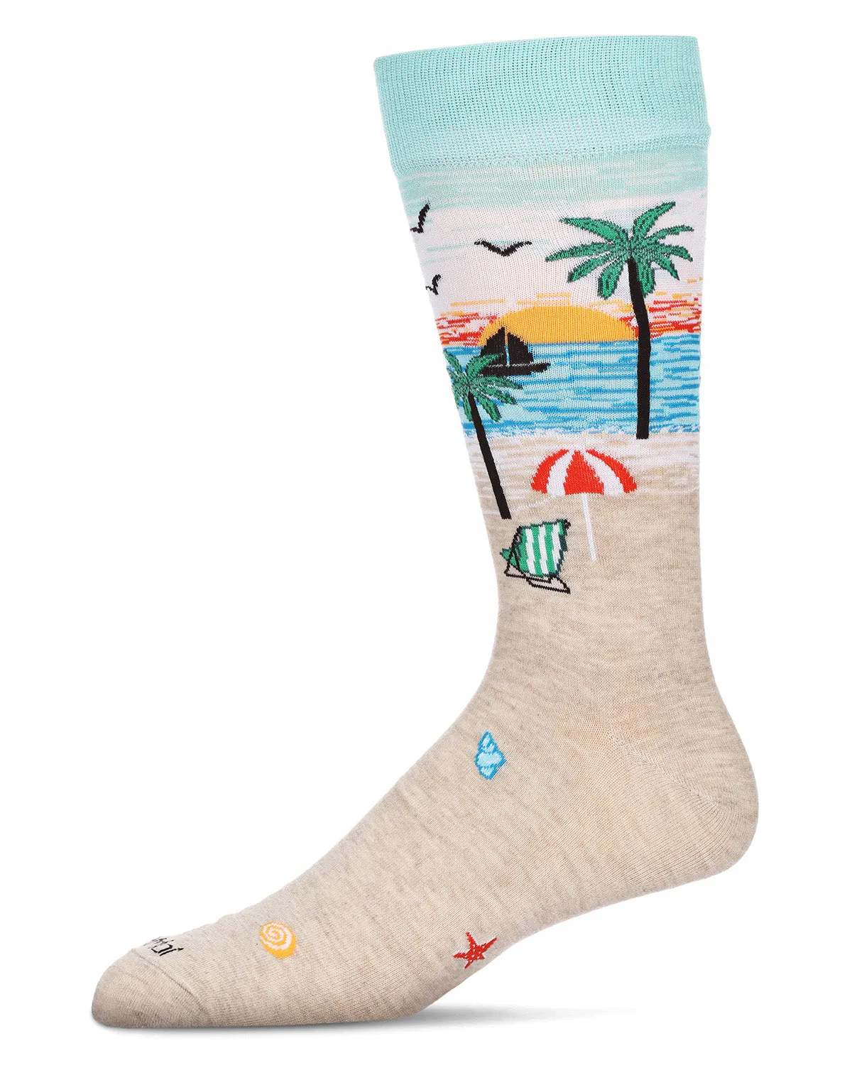 Men's Paradise Bamboo Crew Socks sold by MeMoi