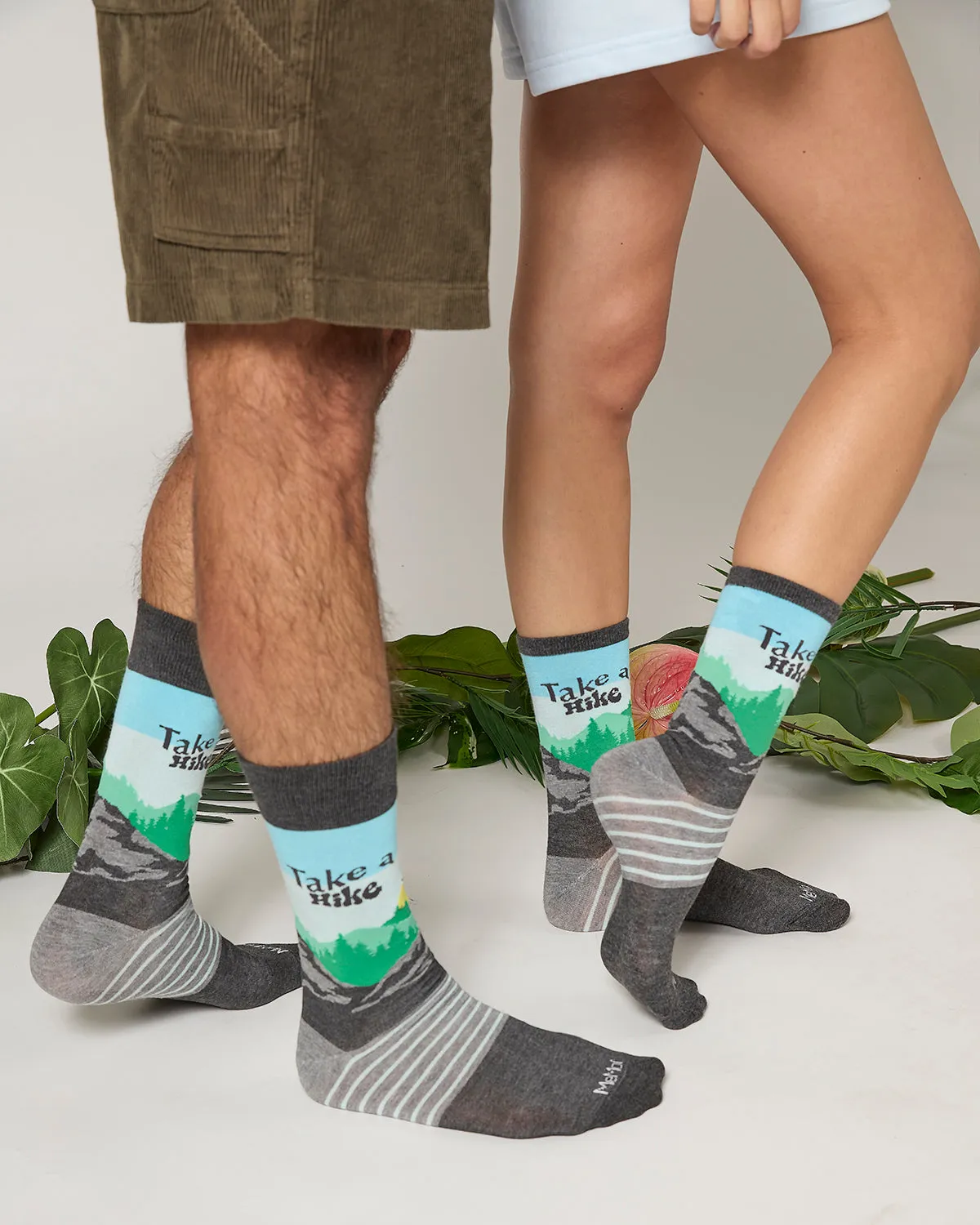Men's Take A Hike Bamboo Crew Socks sold by MeMoi product image thumbnail 3