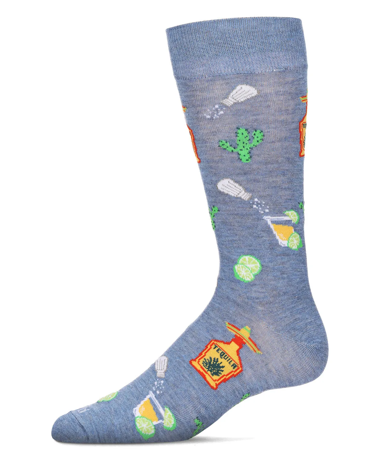 Men's Tequila & Lime Bamboo Crew Socks sold by MeMoi