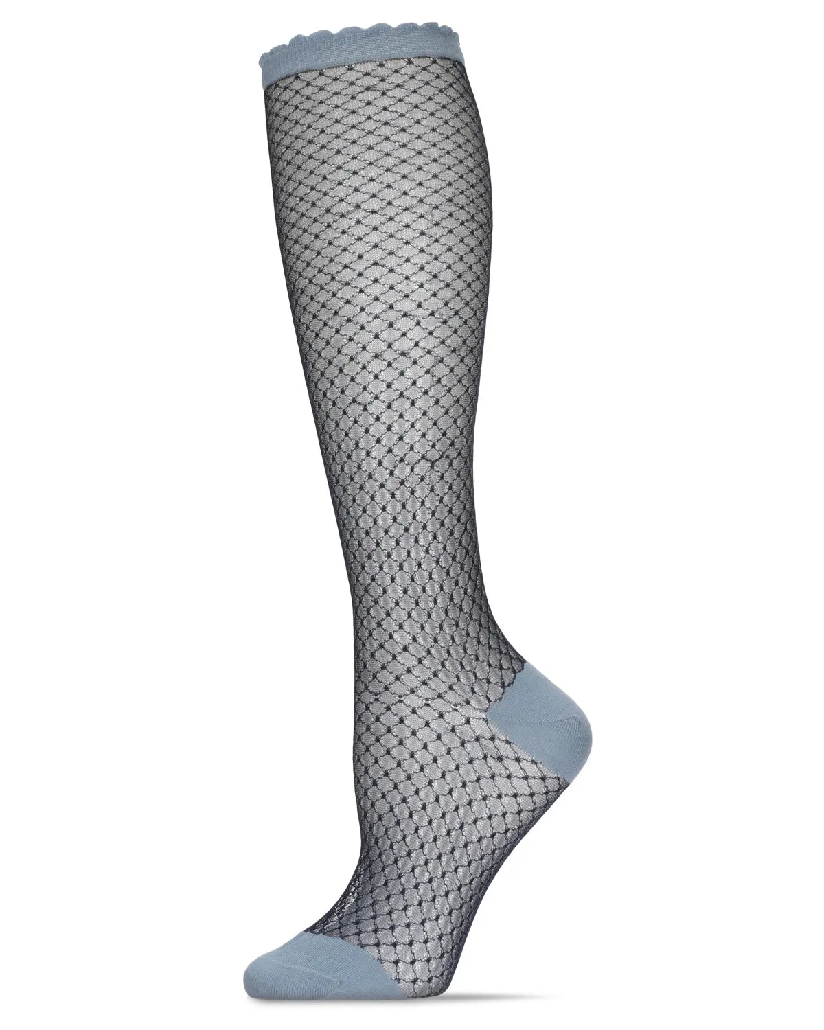 Women's Diamond Trellis Knee High Socks sold by MeMoi product image thumbnail 2