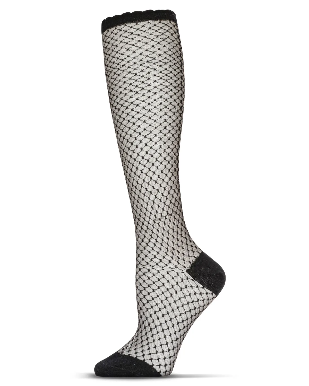 Women's Diamond Trellis Knee High Socks sold by MeMoi
