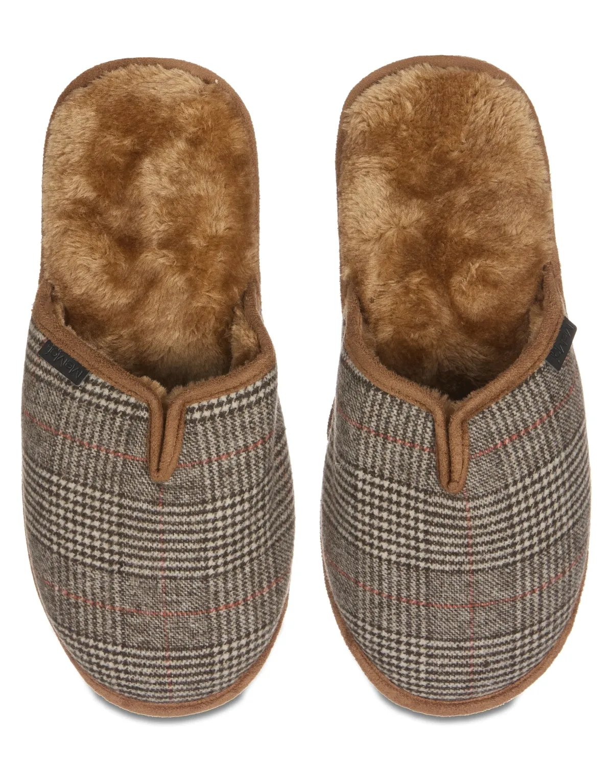 Men's Glen Plaid Plush Slippers sold by MeMoi product image thumbnail 5