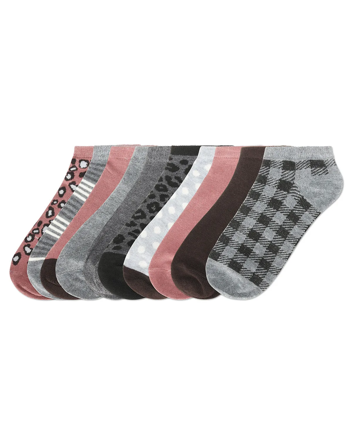 Women's 10 Pair Pack Leopard Low Cut Socks sold by MeMoi product image thumbnail 2