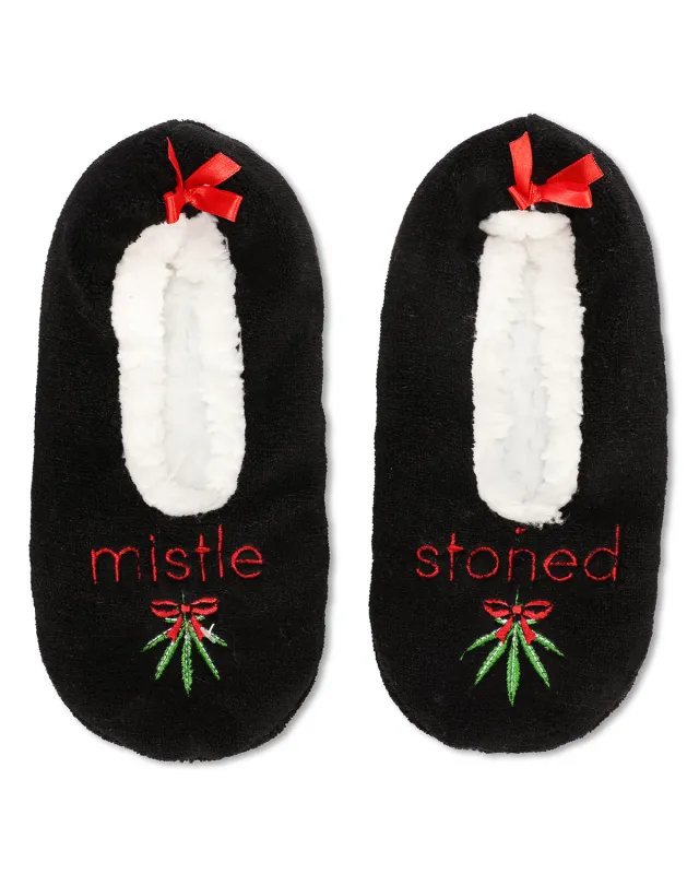 Women's Mistle Stoned Sherpa Lined Slippers made by MeMoi