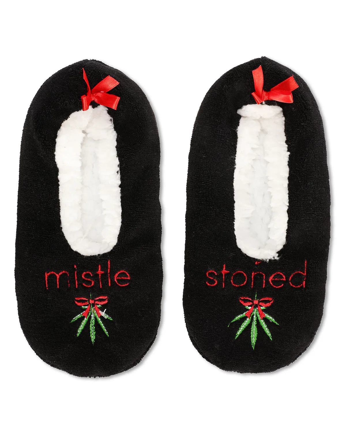 Women's Mistle Stoned Sherpa Lined Slippers sold by MeMoi