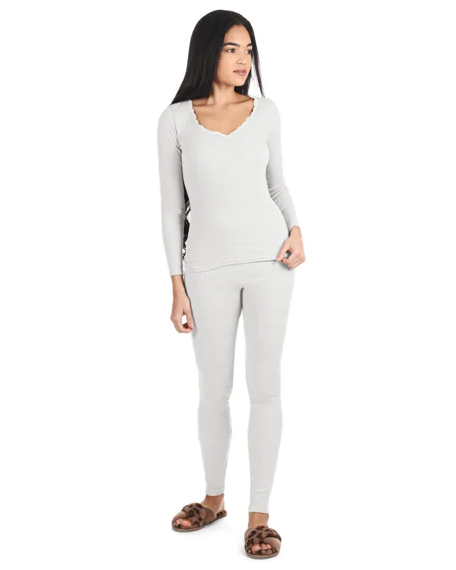 Women's Organic Cotton Classic Ribbed Leggings sold by MeMoi