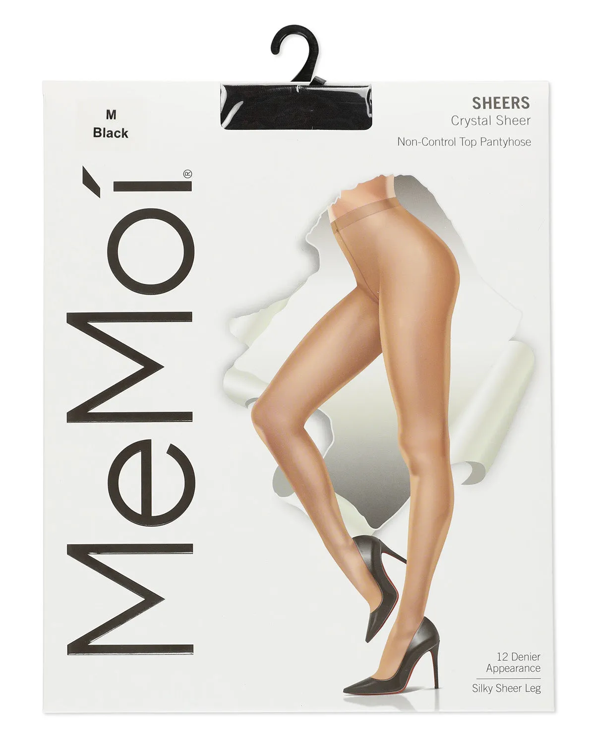 Women's Crystal Sheer 12-Denier Non-Control Top Pantyhose sold by MeMoi product image thumbnail 5
