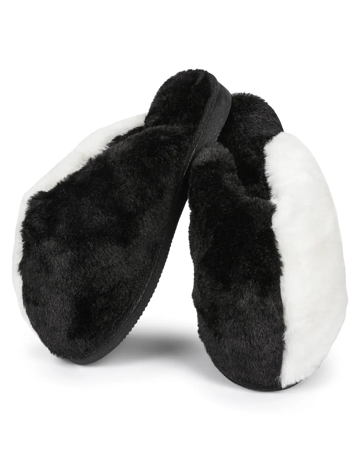 Women's Colorblock Plush Slippers sold by MeMoi product image thumbnail 4