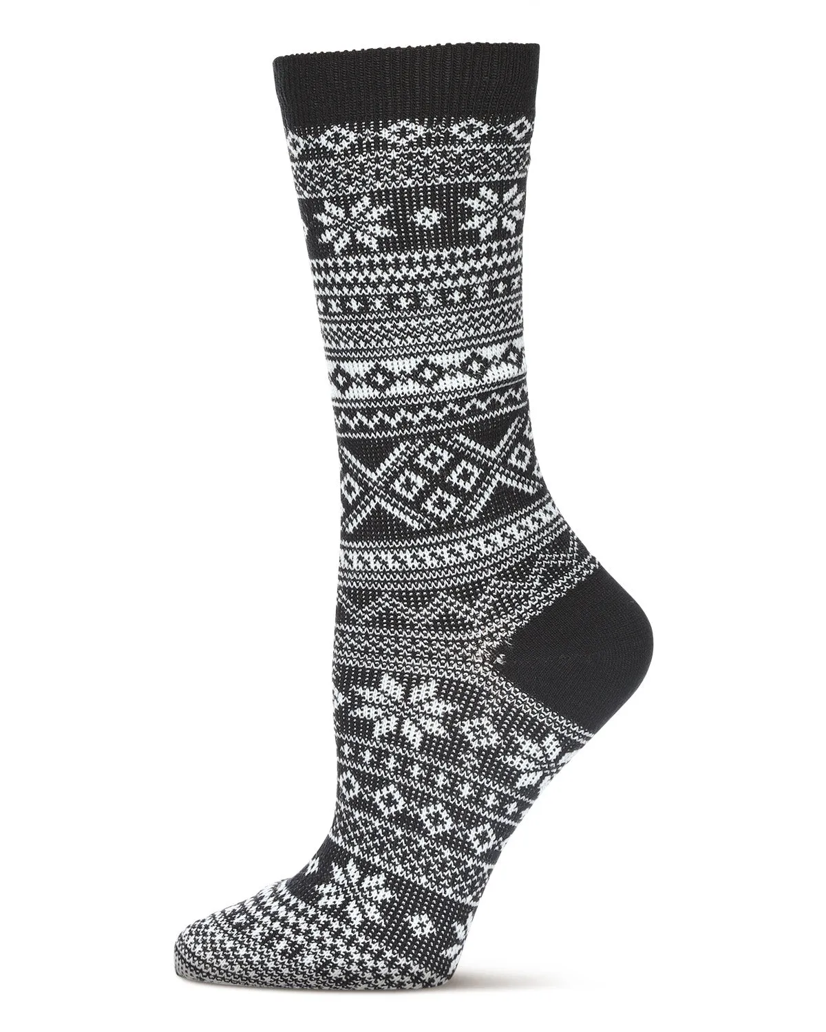 Women's Fairisle Mixed Stripe Crew Socks sold by MeMoi