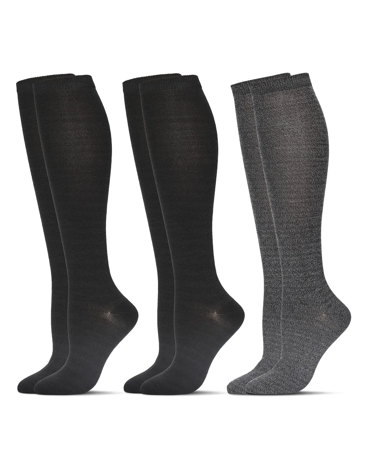 Women's 3 Pairs Buttersoft Knee-High Socks sold by MeMoi product image thumbnail 2
