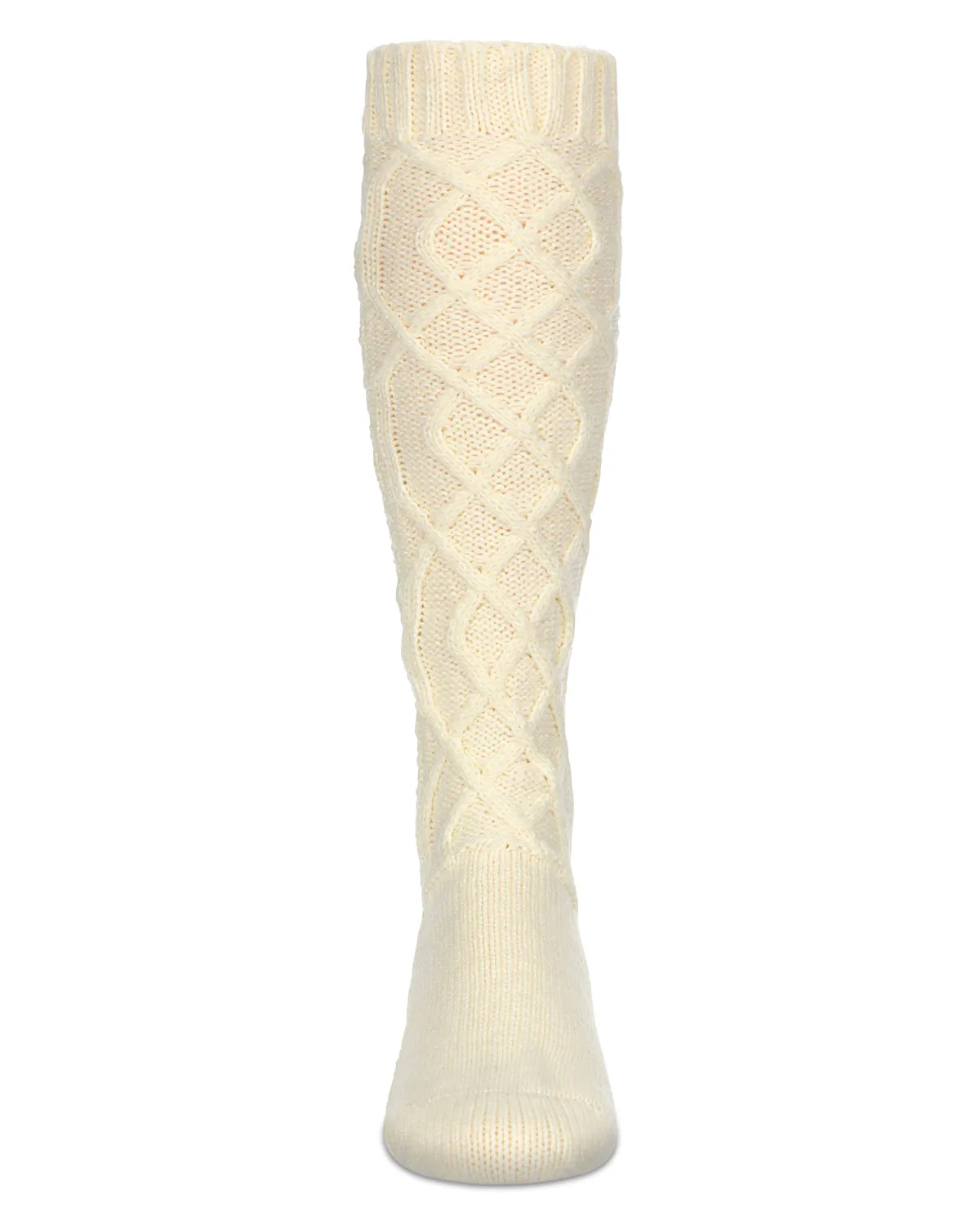 Women's Twist Maze Chunky Knit Knee High Socks sold by MeMoi product image thumbnail 2