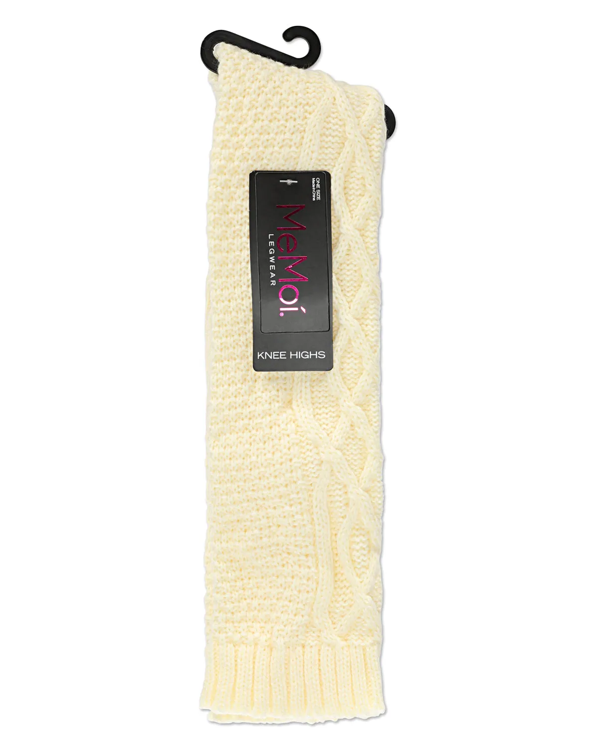 Women's Twist Maze Chunky Knit Knee High Socks sold by MeMoi product image thumbnail 3