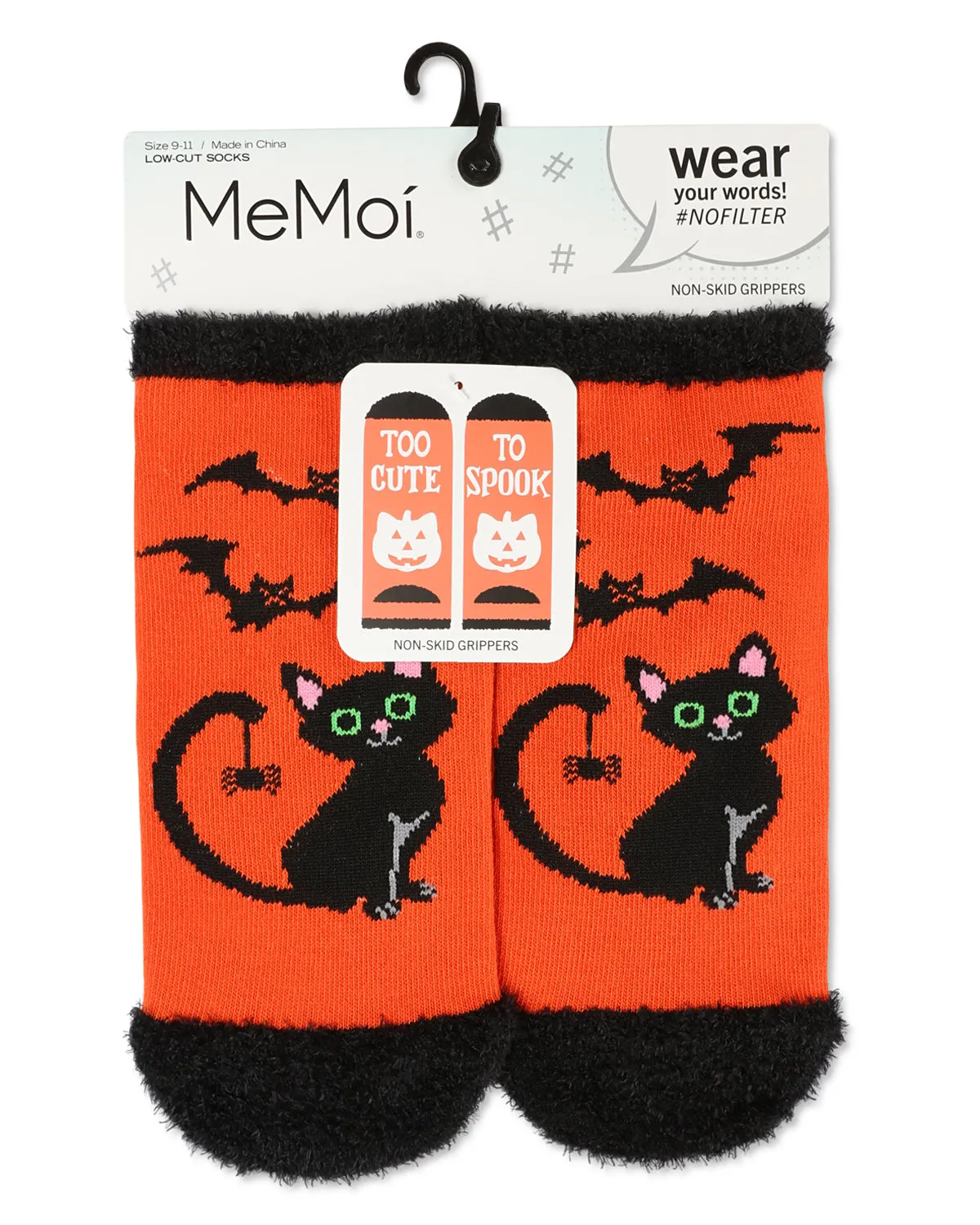 Women's Spooky Cat Low-Cut Non-Skid Socks sold by MeMoi product image thumbnail 2
