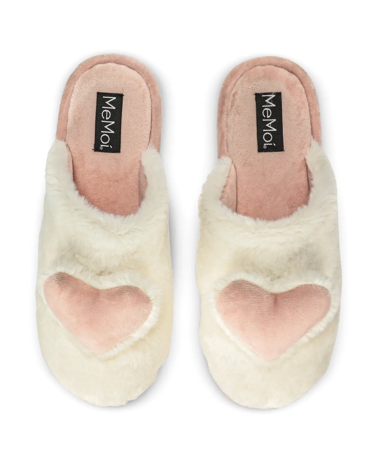 Women's 3D Heart Plush Slippers sold by MeMoi