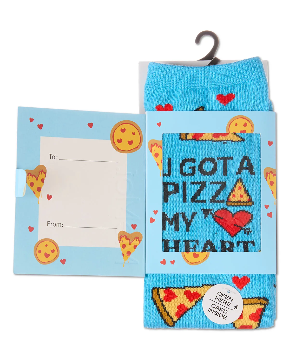 U Gotta Pizza My Heart Greeting Card Socks sold by MeMoi product image thumbnail 2