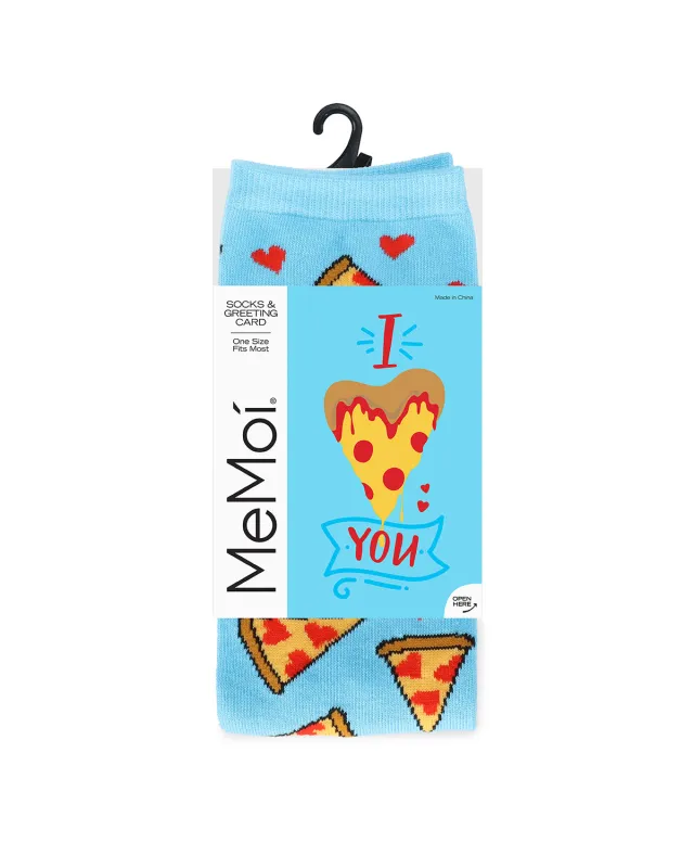 U Gotta Pizza My Heart Greeting Card Socks sold by MeMoi