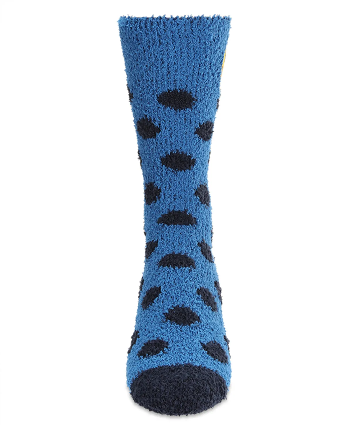 Men's Polka Dot Smiley Face Embroidery Cozy Crew Socks sold by MeMoi product image thumbnail 2