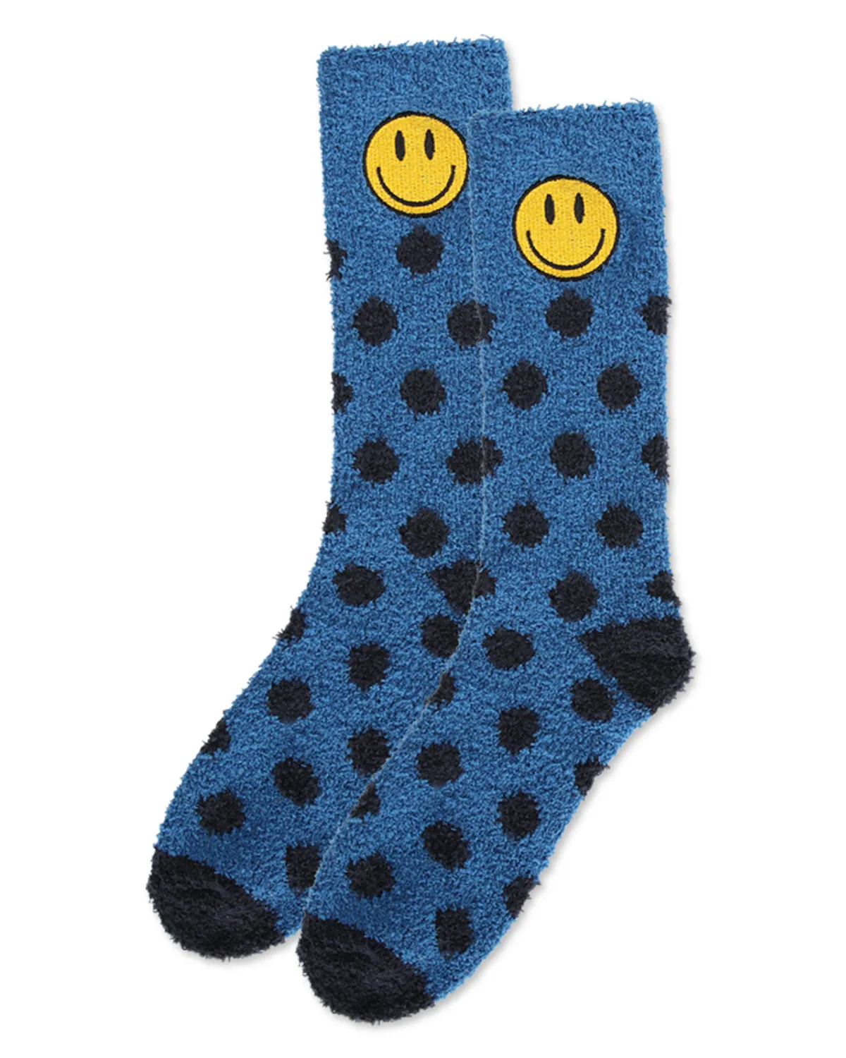 Men's Polka Dot Smiley Face Embroidery Cozy Crew Socks sold by MeMoi product image thumbnail 3