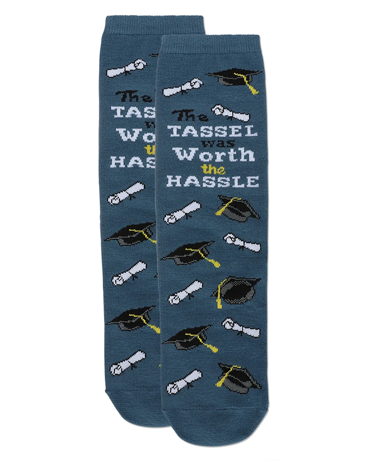 The Tassel Was Worth The Hassle Greeting Card Socks sold by MeMoi product image thumbnail 3