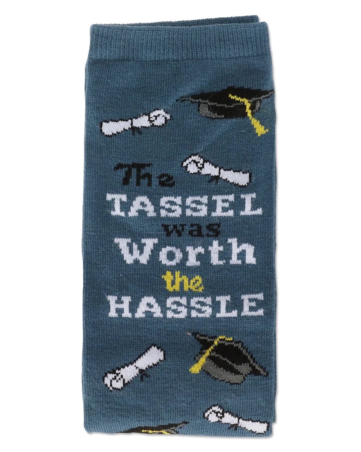 The Tassel Was Worth The Hassle Greeting Card Socks sold by MeMoi product image thumbnail 2