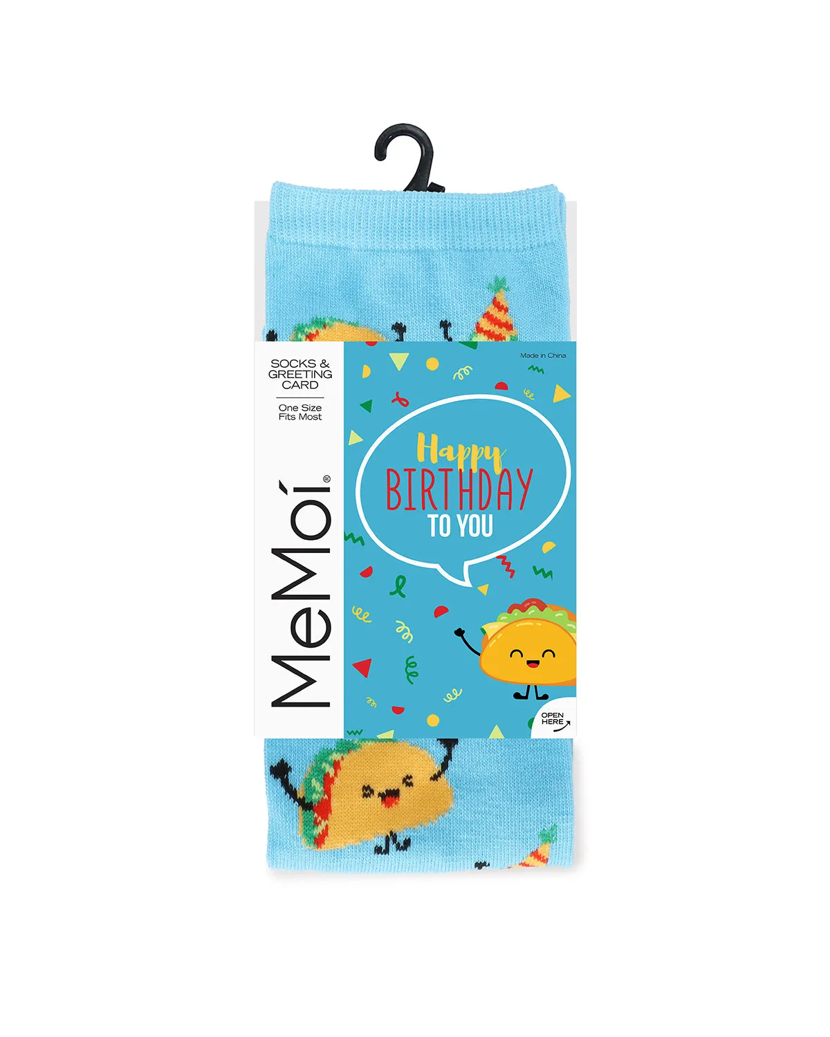 Have a FantasTACO Birthday Greeting Card Crew Socks sold by MeMoi