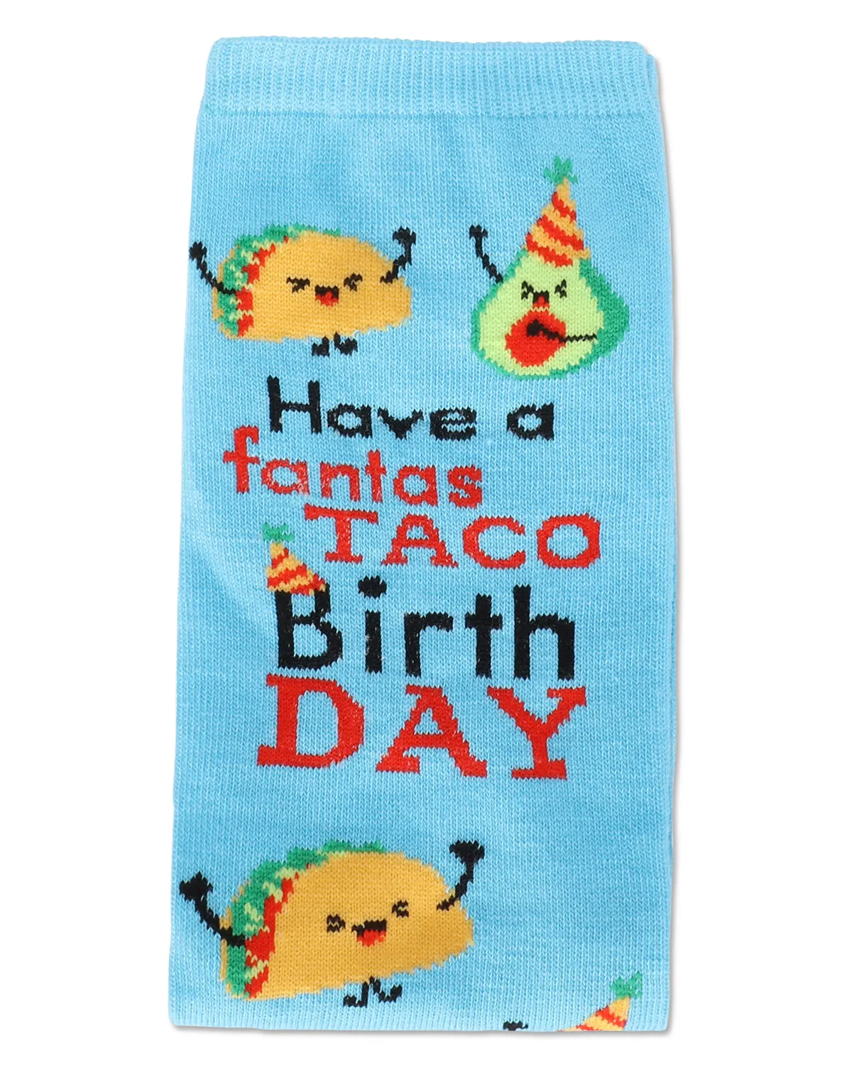Have a FantasTACO Birthday Greeting Card Crew Socks sold by MeMoi product image thumbnail 3