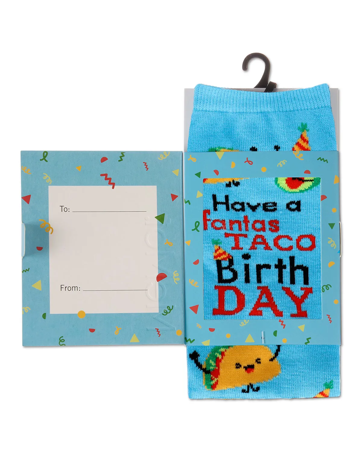 Have a FantasTACO Birthday Greeting Card Crew Socks sold by MeMoi product image thumbnail 2