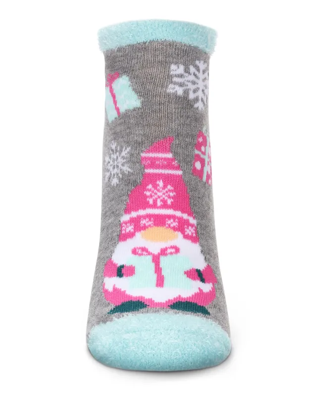 Women's No Place Like Gnome For The Holidays Low-Cut Non-Skid Socks sold by MeMoi