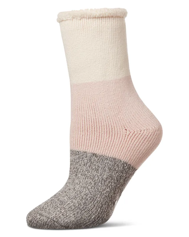 Women's Colorblock Cozy Warm Thermal Crew Socks sold by MeMoi