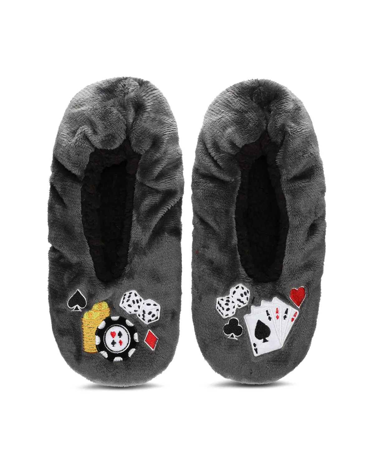 Men's Casino Sherpa Lined Slippers sold by MeMoi product image thumbnail 2