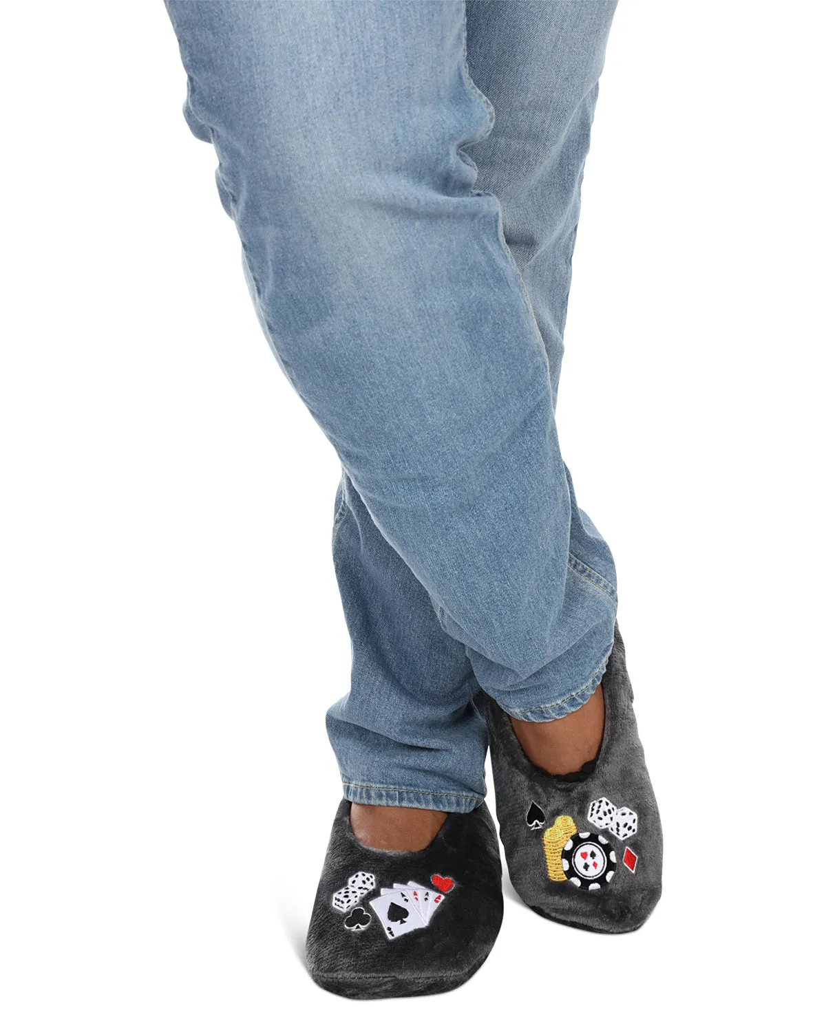 Men's Casino Sherpa Lined Slippers sold by MeMoi product image thumbnail 5