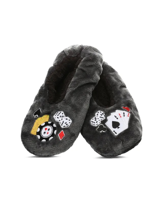 Men's Casino Sherpa Lined Slippers sold by MeMoi