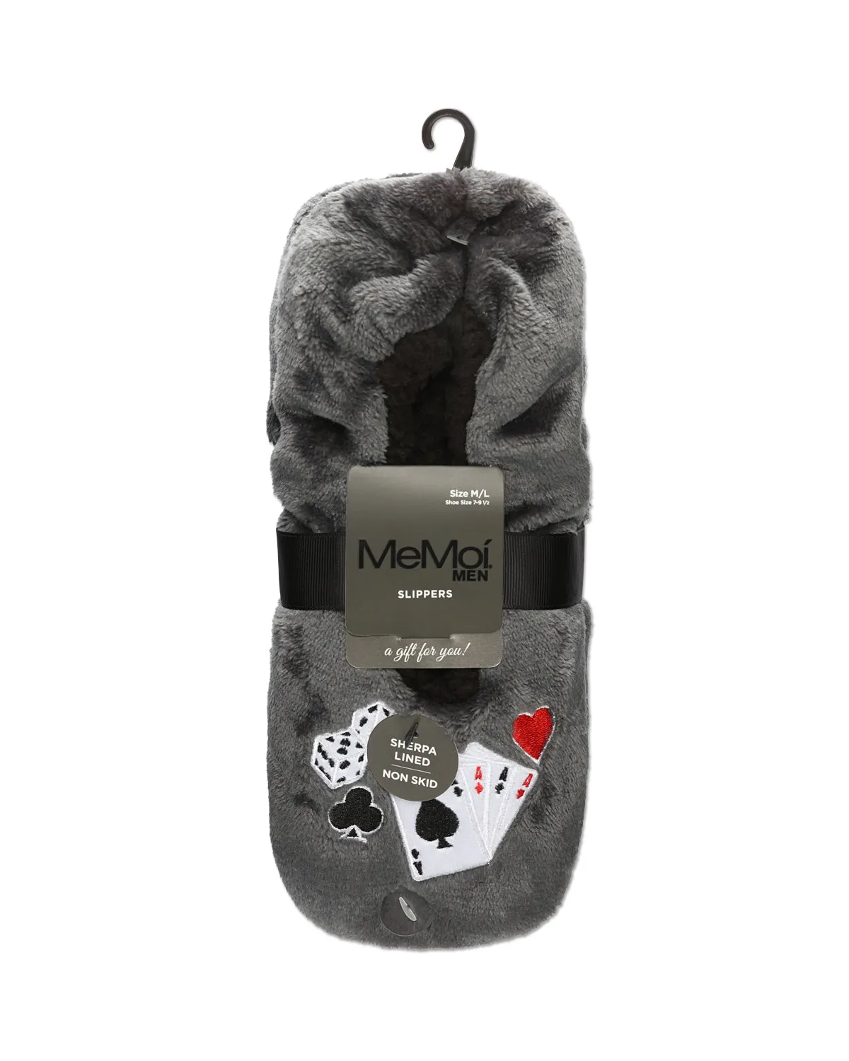 Men's Casino Sherpa Lined Slippers sold by MeMoi product image thumbnail 3