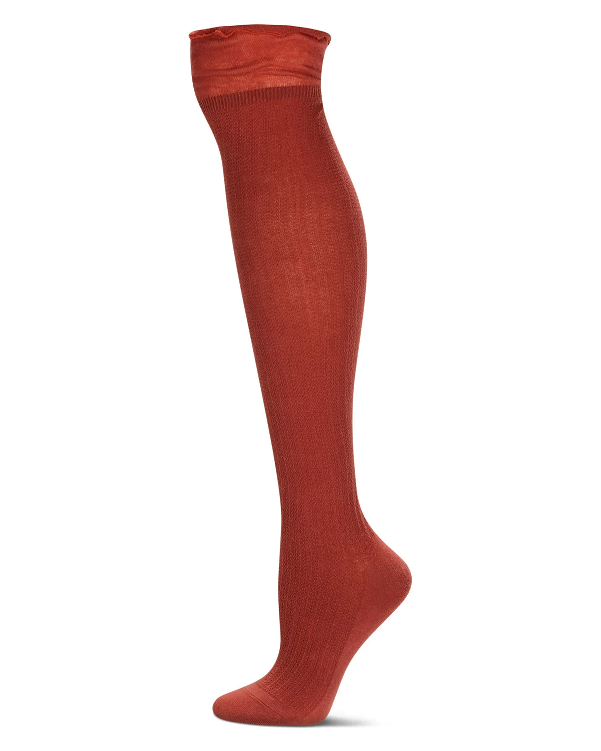 Women's Ruffle Rib Over The Knee Socks sold by MeMoi product image thumbnail 2