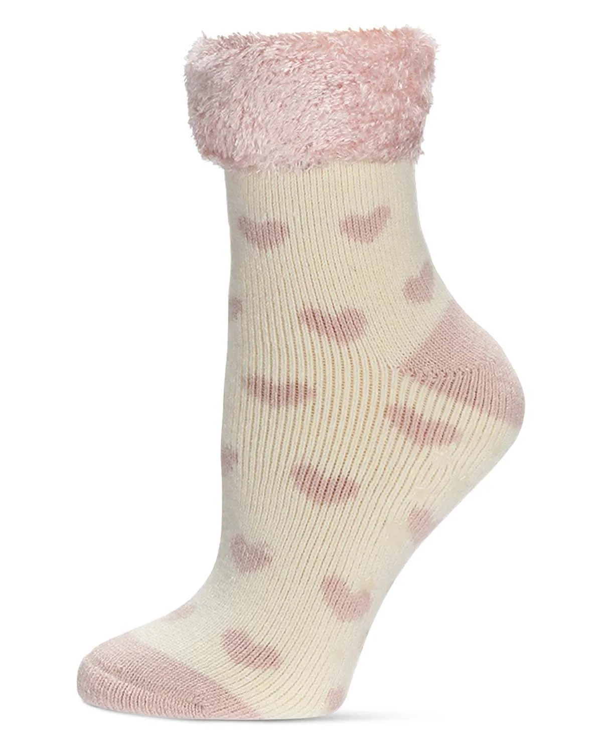 Women's Hearts Plush Cabin Socks sold by MeMoi product image thumbnail 2